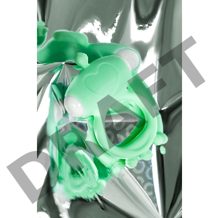 Виброкольцо на пенис A-Toys by TOYFA Fowd, силикон, зеленое, Ø 2,6 см