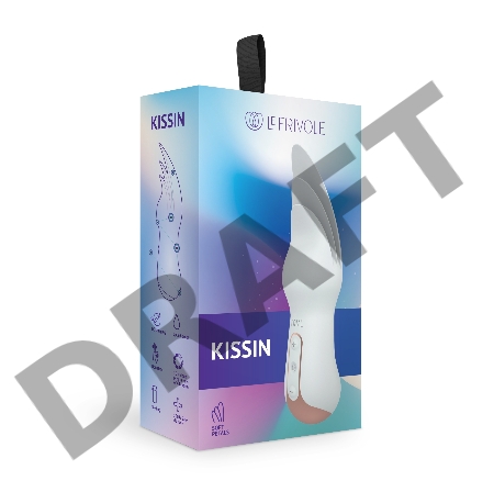 Вибратор с тремя лепестками Kissin, цвет белый (INFINITE) (One Size)