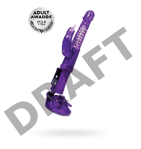 Вибратор с клиторальным стимулятором TOYFA A-Toys High-Tech fantasy, TPR, фиолетовый, 24 см