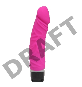 Розовый силиконовый вибратор-реалистик с 7 режимами вибрации - 19,5 см.