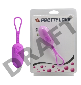 Фиолетовое виброяйцо с петлей Cedric - 13,8 см.