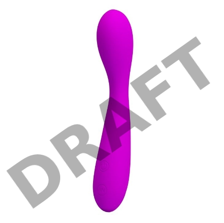 Лиловый силиконовый перезаряжаемый вибромассажёр Nigel - 17,5 см.