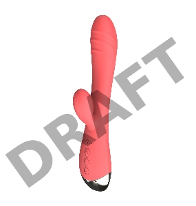 Вибратор кролик Eridan, цвет коралловый (SOLAR) (One Size)