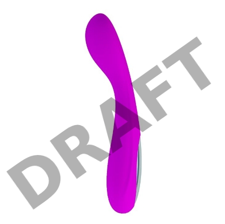 Лиловый силиконовый перезаряжаемый вибромассажёр Nigel - 17,5 см.