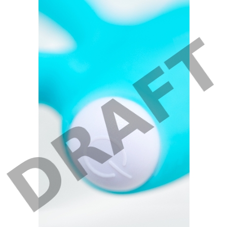 Виброкольцо на пенис A-Toys by TOYFA Sair, силикон, голубое, Ø 2,6 см