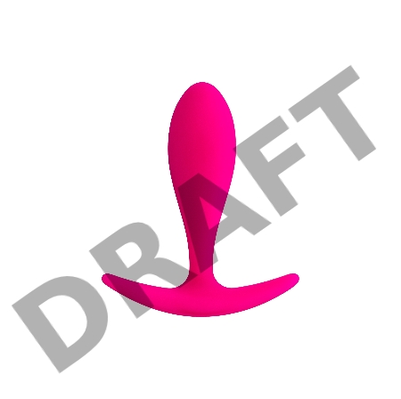 Анальная втулка ToDo by Toyfa Hub, силикон, розовая, 7,2 см, Ø 2 см