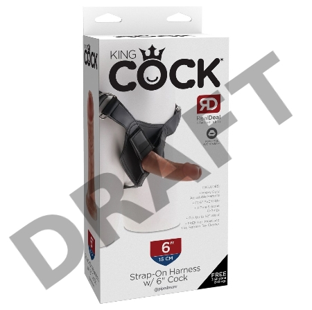 King Cock Страпон со съемным фаллоимитаторм 6