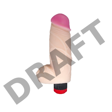 Вибромассажёр-реалистик ANDROID Long LoveToy, TPR, телесный, 17 см