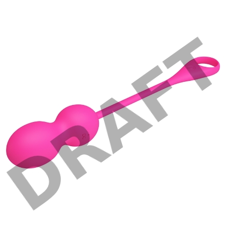 Розовые вагинальные шарики Elvira с управлением через смартфон