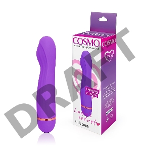 Фиолетовый вибромассажер с 20 режимами вибрации - 13,5 см.