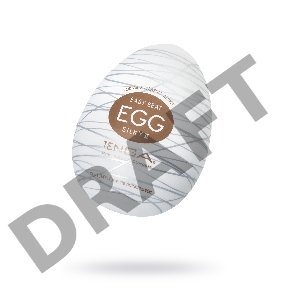 Нереалистичный мастурбатор TENGA №18 Silky II, TPE, белый, 6,1 см