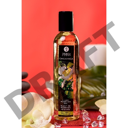 Масло для массажа Shunga Organica Exotic Green Tea, натуральное, расслабляющее, зеленый чай, 240 мл