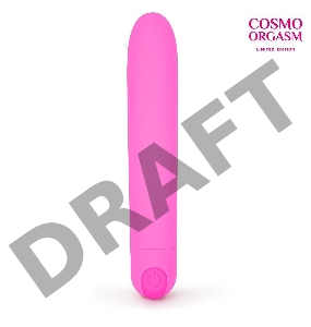 Розовый классический перезаряжаемый мини-вибратор - 12 см.