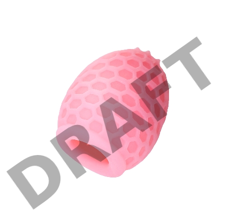 Мастурбатор A-Toys Pufl, розовый, ТРЕ, 6 см Ø 2,7 см