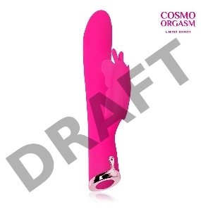 Розовый перезаряжаемый вибратор-кролик с 10 режимами вибрации - 21 см.