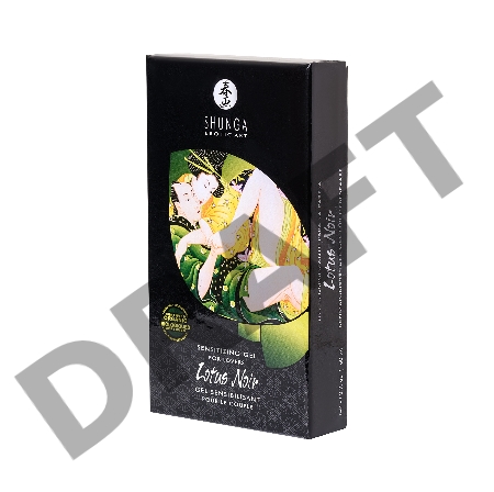 Возбуждающий гель для влюбленных Shunga Lotus Noir, уникальная формула с L-аргинином, 60 мл.