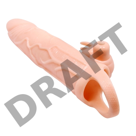 Вибронасадка с клиторальным стимулятором Brave Man