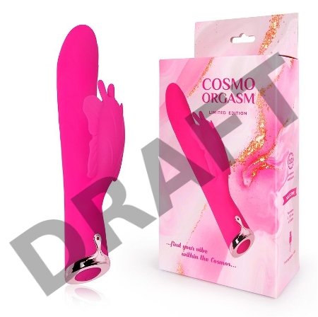 Розовый перезаряжаемый вибратор-кролик с 10 режимами вибрации - 21 см.