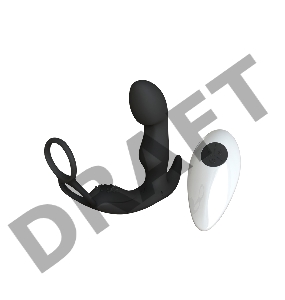 Массажер простаты с пультом ДУ Taurus, цвет черный (INFINITE MEN)