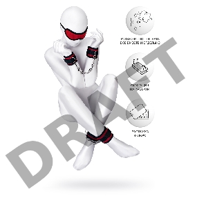 Бандажный набор Anonymo #0705, полиэстер, красный