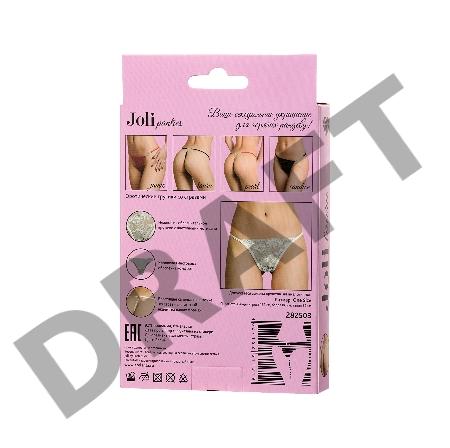 Трусики со стразами Joli Laura, белый, OS