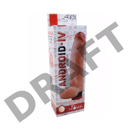 Вибромассажёр-реалистик ANDROID Long LoveToy, TPR, телесный, 17 см