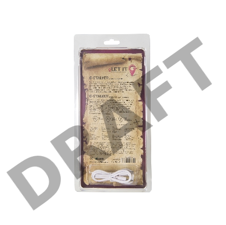 Стимулятор точки G Let it G, G-Stalker, силикон, розовый, 19,5 см