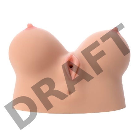 Мастурбатор реалистичный  KOKOS Juliana Breast, TPR, бежевый, 20 см