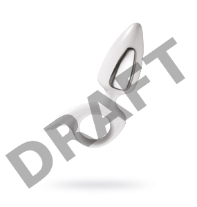 Анальная пробка Mystim Romeo, электростимуляция, пластик, белый, 8,5 см, Ø 3,5 см