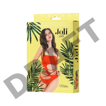 Боди-сетка Joli Matira, красный, L/XL