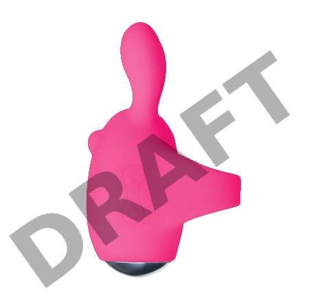 Виброяйцо и вибронасадка на палец JOS VITA, силикон, розовые, 8,5 и 8 см