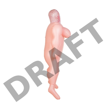 Кукла надувная Dolls-X by TOYFA Isabella, толстушка, с двумя отверстиями, блондинка, 160 см