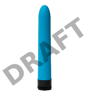 Классический силиконовый вибратор 2,8х18см, синий 47506-MM