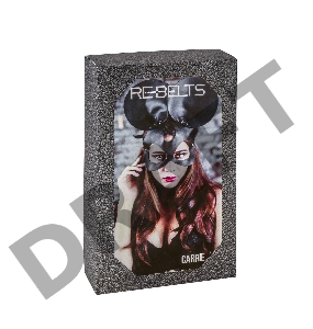 Чёрная маска Carrie Black с круглыми ушками