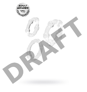 Набор колец TOYFA A-toys, силикон, прозрачный, Ø 3,5/3/2 см