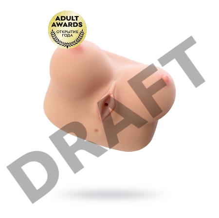 Мастурбатор реалистичный  KOKOS Juliana Breast, TPR, бежевый, 20 см