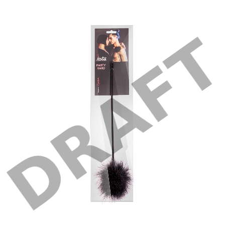 Черный пуховый тиклер Nightfall - 41 см.