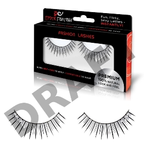 Накладные черные ресницы с прозрачными кристаллами Diamond Kiss