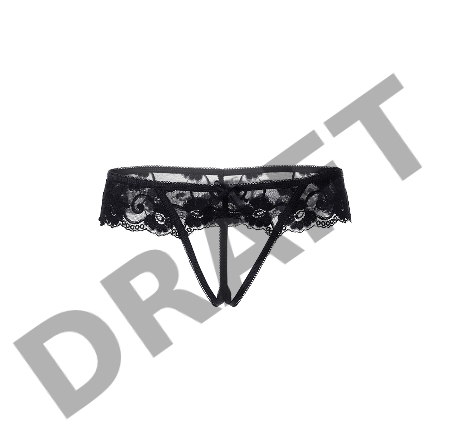 Эротические трусики Erolanta Eve, черный (50-52)