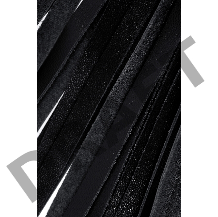 Плеть с краснои рукоятью Pecado BDSM, натуральная кожа, красная