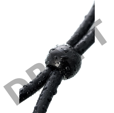 Лассо на пенис A-toys by TOYFA с одной бусиной, силикон, черное, 19,5 см