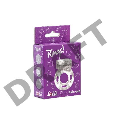 Прозрачное эрекционное кольцо с вибрацией Rings Axle-pin
