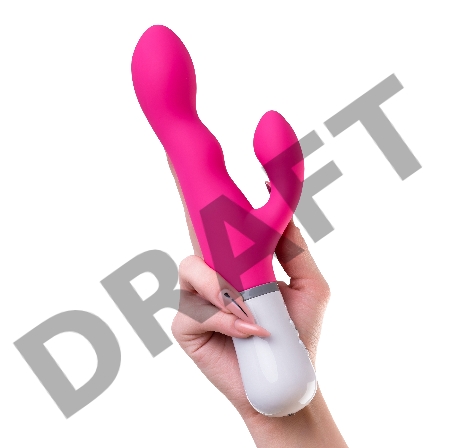 Вибратор LOVENSE Nora с клиторальным стимулятором, силикон, розовый, 20 см