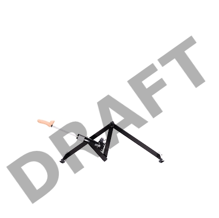 Секс-машина Diva Robotic, с двумя насадками, металл, черная, 120 см