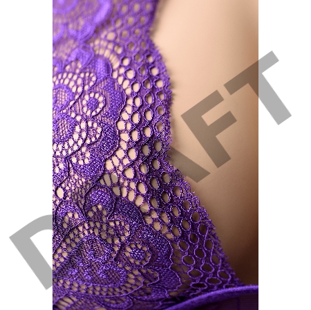 Боди Candy Girl London кружевное, фиолетовое, OS