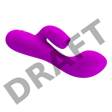 Вибростимулятор с клиторальным отростком с язычком Pretty Love Doreen 