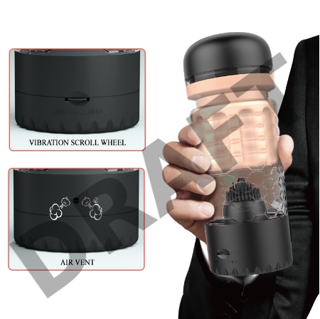 Мастурбатор вагина с вибрацией Emily, черный