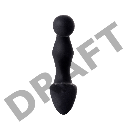 Стимулятор простаты Erotist Fifth, cиликон, черный, 14,1 см