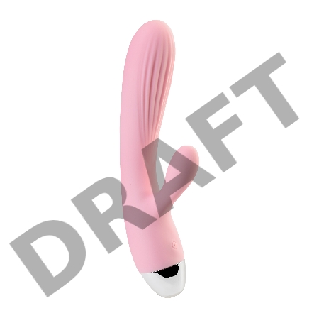 Пульсатор и вибратор с функцией подогрева JOS MILLY, силикон, розовый, 20 см