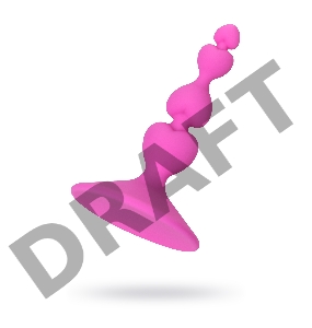 Анальная втулка ToDo by Toyfa Loverty, силикон, розовая, 8 см, Ø 2,3 см